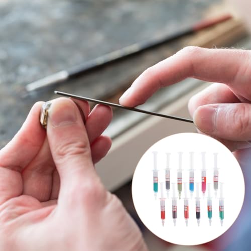Gatuida Pack of 12 Diamond Polishing Lapping Paste Tool Grinding Paste for Finishing Ends Polishing of Metal and Jewellery