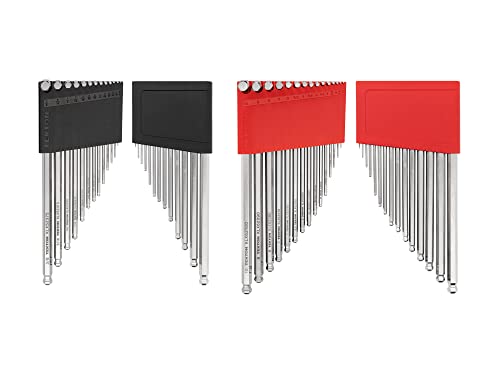 TEKTON Ball End Hex Key Set, 28-Piece | KLX91301 28-Piece (0.050-3/8 in., 1.3-10 mm)