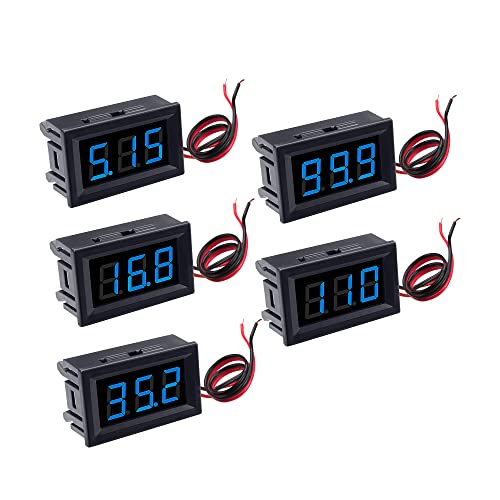 DC 5-120V 100A Mini Hall Current Meter and DC 5-120V Mini Voltage Meter