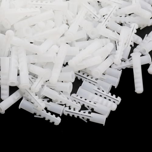 Xiaoyztan 500Pcs M7x35mm Plastic Drywall Anchors for Screws M7-35