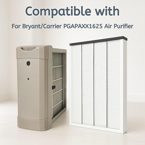 Nispira MERV 16 PGAPXCAR1625 AGAPXCAR1625-A02 Furnace AC HVAC Air Filter Replacement Compatible with Bryant/Carrier PGAPAXX1625 Air Purifier. Filter size 17.25" X 24.87" X 2.56". 1 Pack