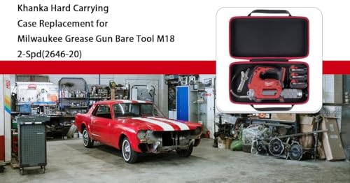 khanka Hard Case for Milwaukee M18 2646-20/M12 2446-20 Grease Gun