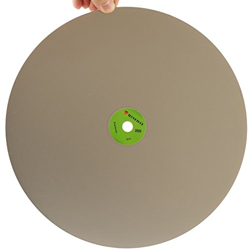 ILOVETOOL 12" Diamond Flat Lap Wheel 2000 Grit - 1/2" Arbor Grinding Disc