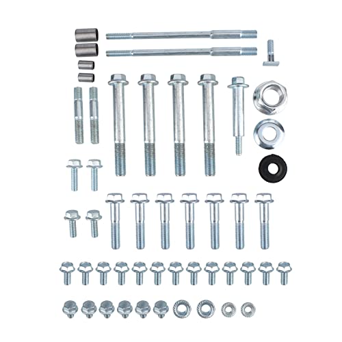 Cancanle Full Set of Nut Bolt Screw Locating Dowel for Honda GX390 GX270 GX240 GX420 Engine of Water Pump Generator Motor for GX270 GX240 GX390 GX420