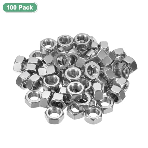 M METERXITY 100-Pack Metric Hex Nuts M12 x 1.75mm Thread Stainless Steel Hexagon Nut Hex Nut Metric Nuts for Machinery/Automotive/Repair/Industrial