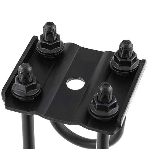 U Bolt Kit for 5200-7000 lbs, 3" Round Trailer Axle, Heavy Duty Trailer Axle U Bolts 7-1/8" Long, 1/2" Diameter, 3" Thread Pitch,Suitable for 2" Trailer Springs(4Pack) 7 1/8" Long 4