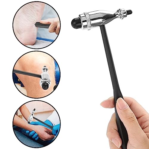 Neurological Reflex Hammer Neuro Reflex Hammer with Double Plastic Head | Lightweight Percussion Reflex Hammer Medical Neurology Therapy Hammer for Reflex Tests