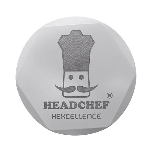 Hexcellence Silk Touch Ceramic Coated Metal Herb Grinder with Sifter – 4 Piece, 55mm White