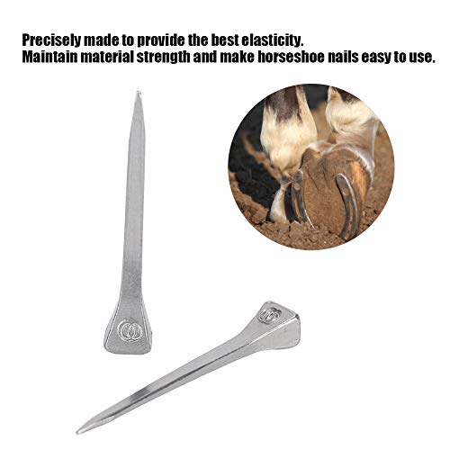 250Pcs Steel E3 Horseshoe Nails,Stained Glass Making Nails and Horse Race Square Head Nails for Securing Glass