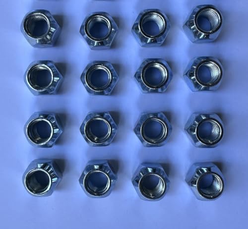 1/2"-20 Lug Nuts Replacement for E-Z-GO Clubcar Golf Carts, Scag Toro Exmark Aerators Staris Lazer Z E S X Staris Lawn Mower, Hydro-Gear hubs, Dexter Trailer Axle Polaris ATV (16pcs) 16