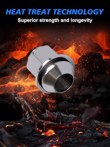 20pcs M14X1.5 Chrome Lug Nuts Compatible with 15-26 Mustang Edge