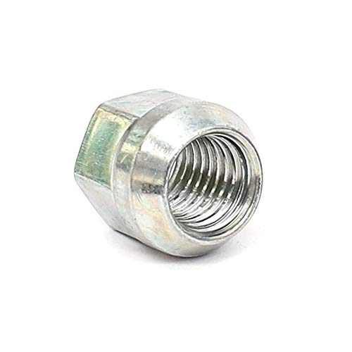 HICKS M14x2.0 Zinc Finish Open-end Acorn Bulge Lug Nuts Set 19mm (3/4") Hex, 21mm (0.84”) Height, Set of 32