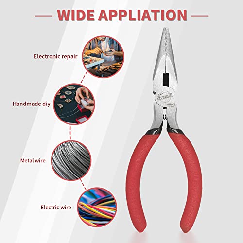 Needle Nose Pliers, 5 Inch, 10 Pack, Jewelry Making Tools 10 Pcs