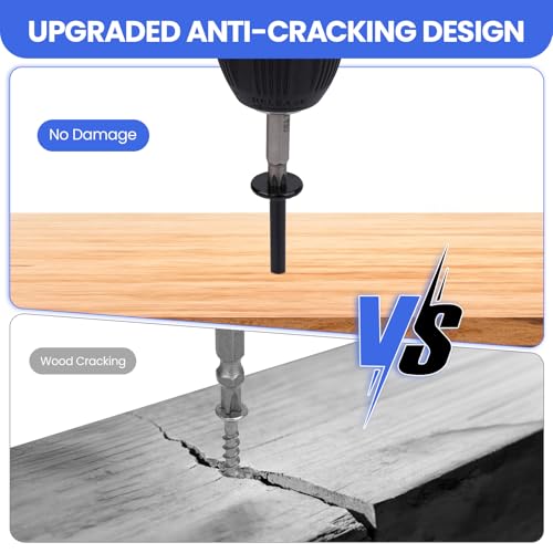 #14 * 6 Wood Structural Lag Screws, 50 Pcs Black Star Drive Deck Screws, Heavy Duty Rust Resistant Timber Screws for Timber/Log/Landscaping Wood 14*6