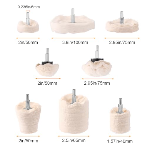 Buffing Wheels for Drill 15PCS Drill Polishing Kit