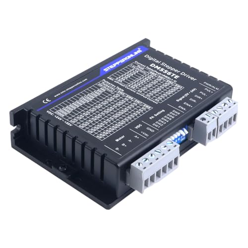 STEPPERONLINE Stepper Motor Driver 1.8-5.6A 24-50VDC for Nema 23, 24, 34 | TE Series, DM556TE