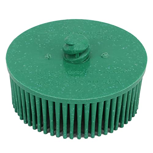 Yctze 2 Inch Bristle Disc 80 Grit Silicon Carbide Green for Angle Grinder Drill Rotary Tools Mini Grinder