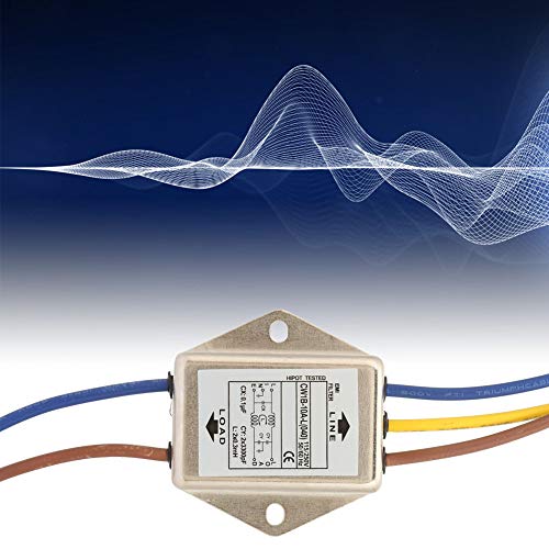 EMI Mains Filter 230V, CW1B-10A-L(040) Single-Phase Filter for 115V/250V, 10A, 50/60Hz - Effective Protection Against Electromagnetic Interference CW1B-10A-L(040)