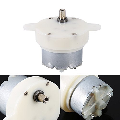 FTVOGUE High Torque 12V DC Motor Slow Electric Motor Gear 3RPM 4mm Shaft Diameter Micro Motor