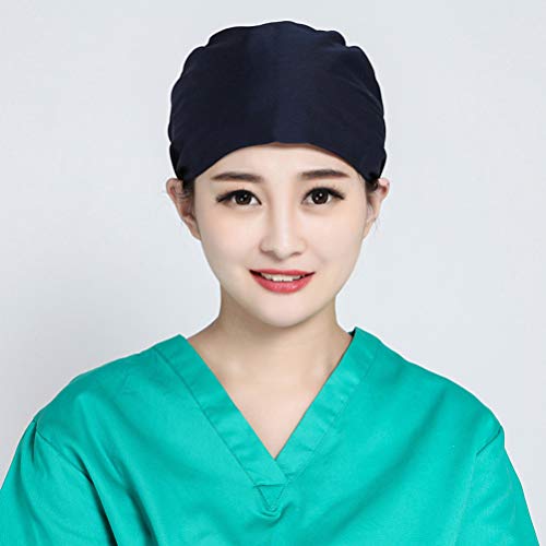 EXCEART Surgical Cap Cotton Surgical Hat Adjustable Chef Hat Scrub Cap for Doctor Nurse Dentist Chemo Bandana Medical Headwear