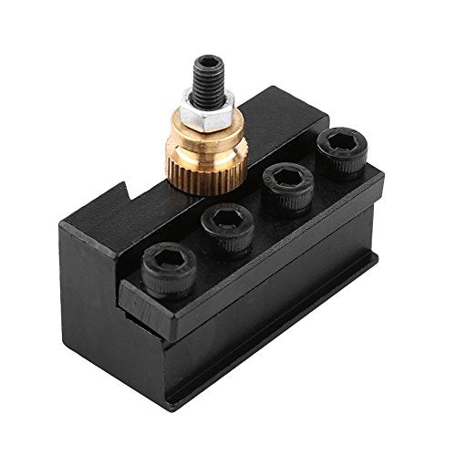 Greensen Tool Post Set Mini Lathe Tool Holder Post Cutter Holder Screw Kit Aluminum Alloy Boring Bar Turning Facing Holder Wrench Cutter Holders Aluminum