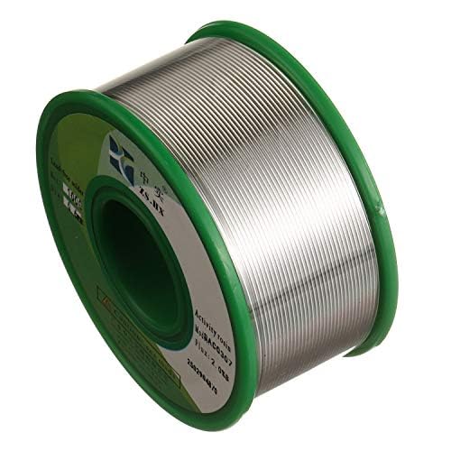 Lead-Free Solder Wire Sn99 Ag0.3 Cu0.7 Rosin Core Solder Wire for Electrical Soldering (0.6 mm 50 g) silver