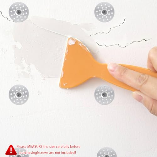 600Pcs 1 Inch Plated Plaster Washers, Metal Foam Board Washers Fasteners for Screws Plaster Repair Rings Profile Washer and Wall Ceiling Drywall Plaster Repair(with Storage Box) Zinc Plaster Washers