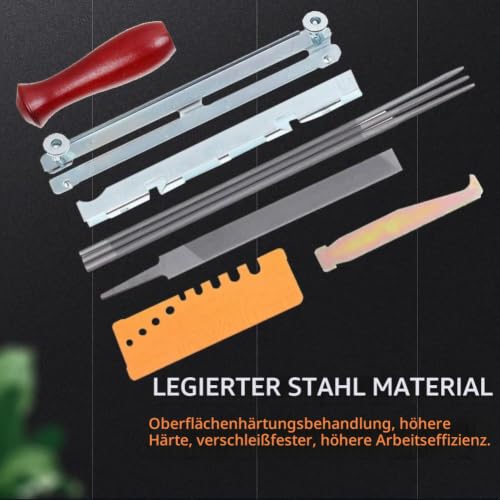 File Chainsaws Sharpening Files Saw Chain Files Set of 10 | Chainsaw Sharpening Files Kit Universal Chainsaw File Set File Kit for Sharpening Saw Chains