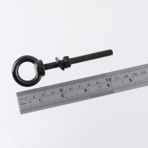Antrader Stainless Steel Eye Bolts with Nut & Washer,M8 x 3" Threaded,10pcs M8 x 80mm