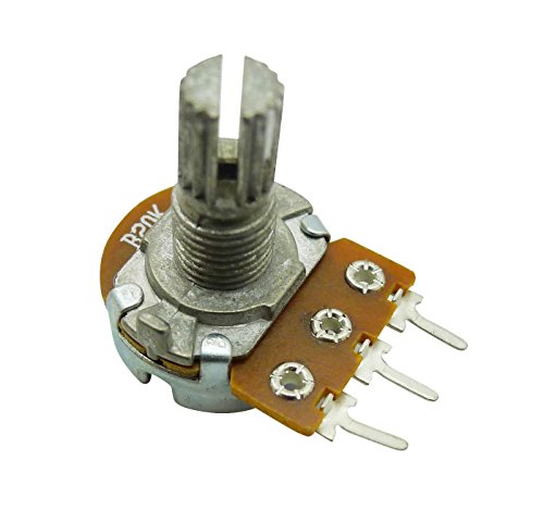 B20K 20K Ohm Adjustment Single Linear Rotary Taper Potentiometer Shaft 15 mm Pack of 10