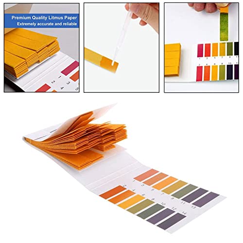 pH Test Strips, 1600 Strips Full Range Soap Making Testing Strips 20