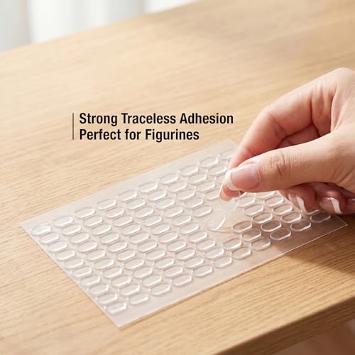 TaShow Double Sided Tape, 800pcs 13x8mm Oval Adhesive Dots