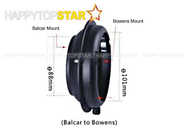 Balcar to Bowens Mount Speedring Speeding Ring Adapter Adaptor Converter for Studio Flash Strobe Light