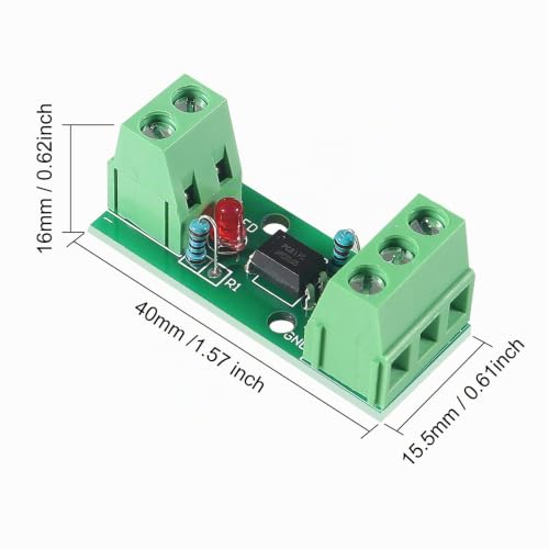 Pack of 4 1 Channel Optocoupler PC817 1 Channel Insulation Board Voltage Converter Adapter Module 3.6-30V Driver Photoelectric Insulated Module (1CH Optocoupler)