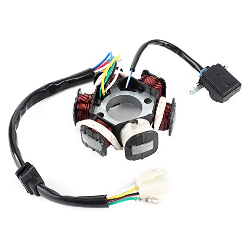 GY6 Stator Coil C11060 – 6-pole Magneto Ignition Coil for 110cc 125cc Quad Dirt Bike ATV – Replacement Part Copper Winding