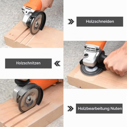 1 piece wooden grinding wheel 125 x 22 mm, 5 inch (125 mm), blade size: 22 mm (7/8 inch); diameter: 125 mm (5 inch); maximum speed (rpm): 13,000; chain thickness: 0.5 cm