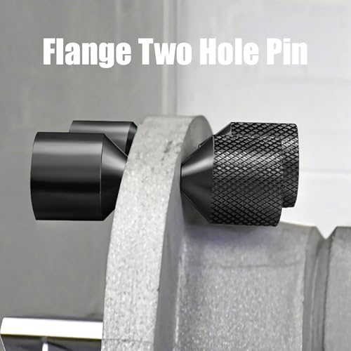 4 Pcs Aluminium Flange Two Hole Pins Set - 1-1/8'' 1-5/8'' Diameter Alignment Pin Black Full Set