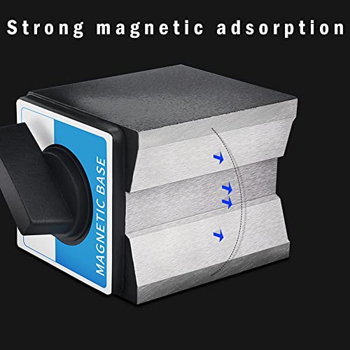 Electronic Digital Dial Indicator Gage Gauge and Magnetic Base 0-0.5 Inch/12.7 mm+Magnetic Base 0.00005"/0.001 mm Resolution
