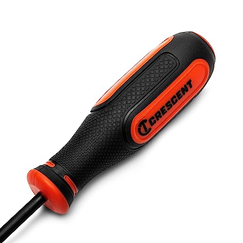 Crescent 8PC Diamond Tip Dual Material Screwdriver Set with Phillips and Slotted Screwdrivers - CDT8PCSET 8 Piece