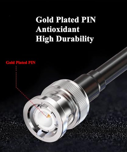 Gaobige Coaxial Cable Tool Kit - BNC Crimp tool for RG58, RG59, RG62, RG174, 20PCS BNC Male Crimp Connectors for RG58 and 10PCS Female to Female Connectors, Heat Shrink Tubing Cable Tester, Stripper