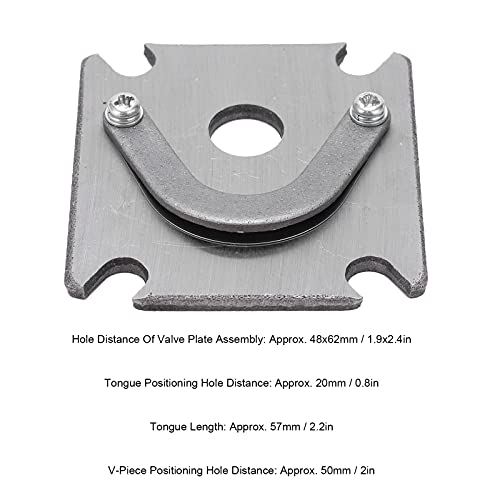 Valve Plate, Air Compressor Valve Plate, Air Compressor Accessories, 48x62mm 1/2.5/3/4P Gasket Replacement Hardware Accessories for Air Compressor