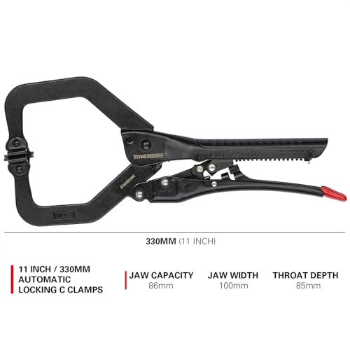 STARWORK TRUE MECHANIC™ Automatic C-Clamps Locking Pliers (11" Swivel)