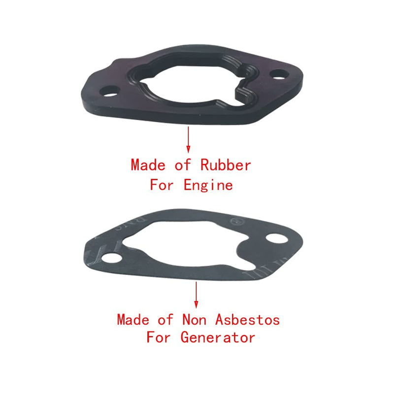 Gasket Kit Compatible with Honda and Clones GX390 GX420 GX440 188F 190F(188 Series) Engine Gasket, Carburetor Air Filter Cylinder Head Muffler Crankcase Gaskets with Oil Seals (for Engine)… GX390/GX420 Engine