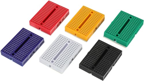 GTIWUNG 170 & 400 & 830 Tie Points Mini Breadboard Kit, Solderless Prototype Circuit Board for Arduino Proto Shield + 130 Pieces Jumper Wire Cable 170 & 400 & 830 points mini breadboard
