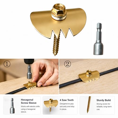 100 Set Wire Fence Fasteners for Wood, Rust-Proof | Reusable