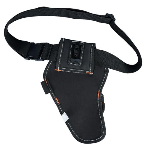 MELOTOUGH Tradesman Pro Drill Pouch for Tool Belt Right Handed Belt Cordless Drill Holder Tool Holster Impact, Mini Kneeling Pads with Badge Reel for Work, 1" Thick Soft NBR Foam Kneeling Pad