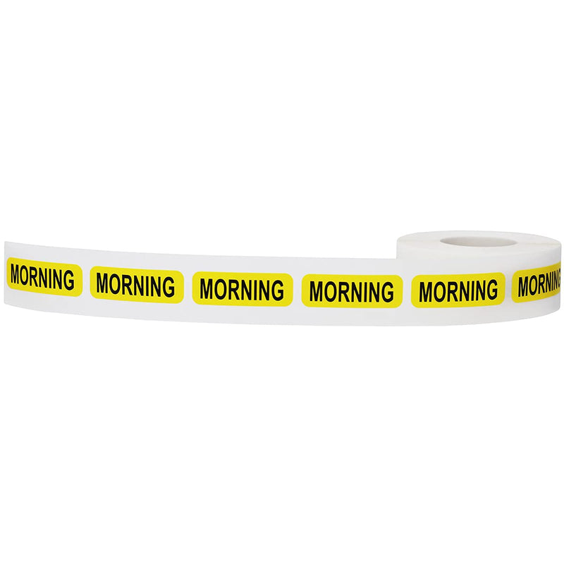 Morning Medical Medical Healthcare Labels 0.5 x 1.5 Inches in Size, 500 Labels on a Roll 0.5 x 1.5" Rectangle