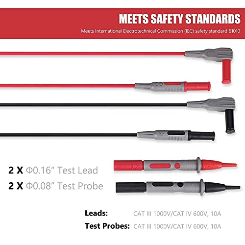 AstroAI Digital Multimeter TRMS 6000 & Test Leads Bundle