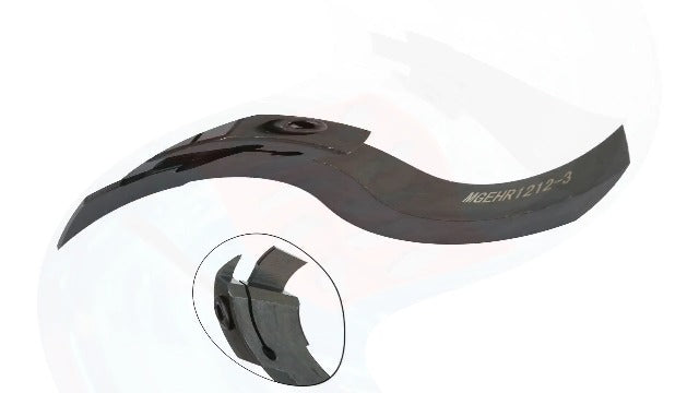 Lathe Cut Off Grooving Parting Tool Holder with 10pcs Carbide Inserts for Semi-Finishing and Finishing Machining Steel