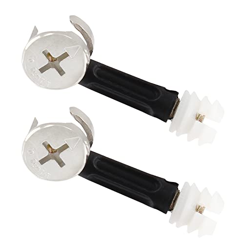 50 Set Cam Fittings with Dowel 3-in-1 Furniture Connecting Kit Cam Lock Fittings & Nuts & Screws for Wardrobe & Cabinet (Pack of 2) One Size (Pack of 2)